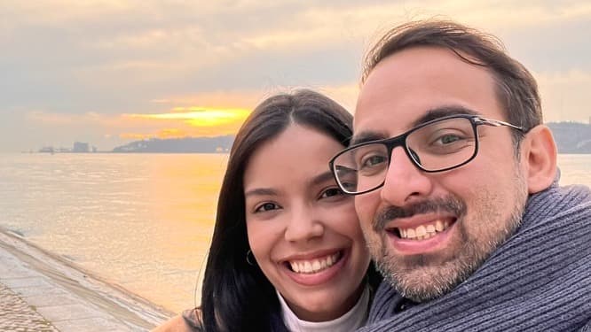 Alejandra y Mauro enamorados